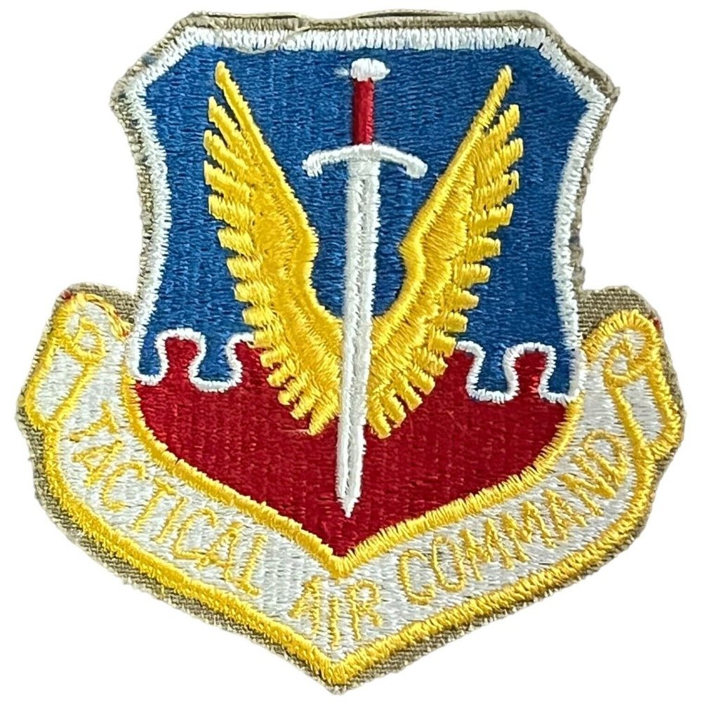 Vintage USAF TAC Tactical Air Command Military Patch Wings Sword